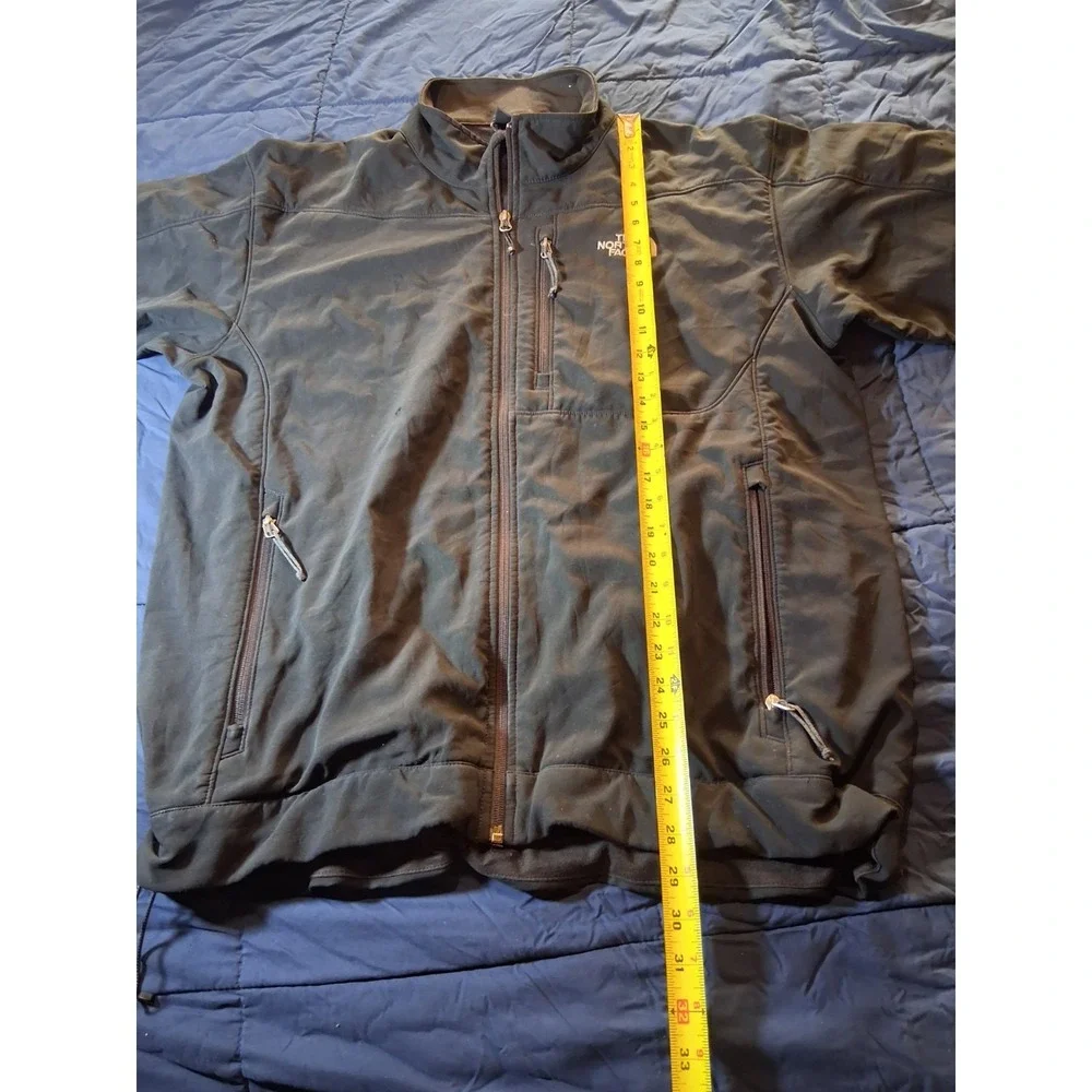 The North Face Apex Bionic Jacket Mens XL Black Softshell Fleece Lined Full‎ Zip